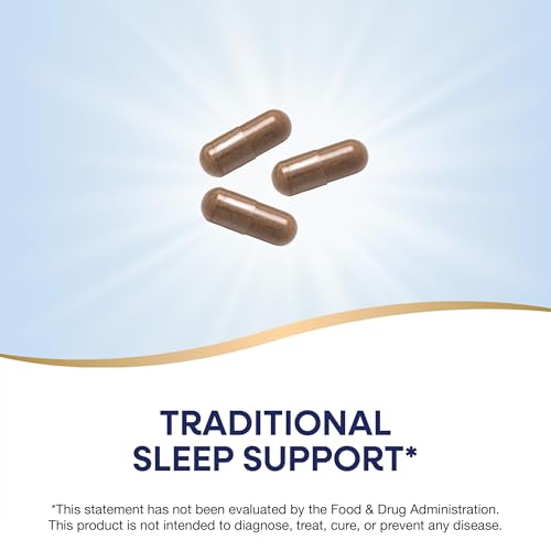 Nature's Way Valerian Root, Traditional Sleep Support*, Non-GMO Project Verified, Gluten Free, Vegan, 100 Capsules (Packaging May Vary)