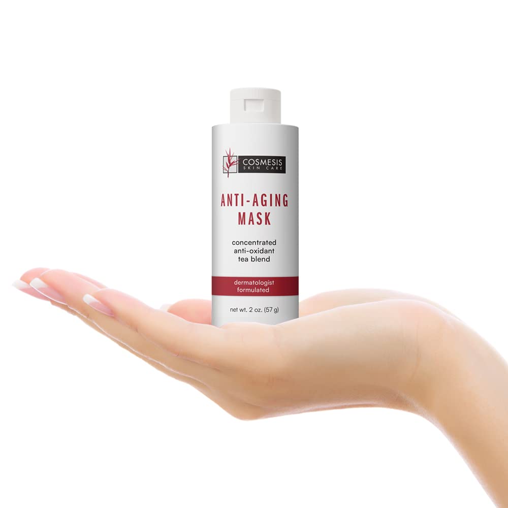 Anti-Aging Mask: Revitalize Your Skin with 2oz Spa Formula of Hyaluronic Acid & Antioxidants - Minimizes Creases & Restores Healthy Texture - Cosmesis