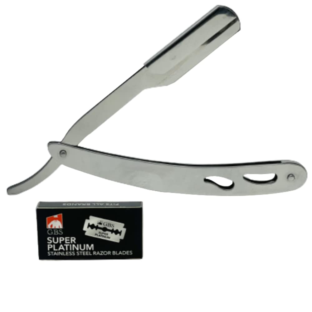 Professional Barber Straight Edge Razor Safety with 100 Derby Blades
