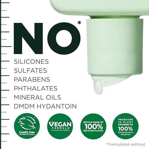 Garnier Fructis Hair Filler Moisture Repair Shampoo, Sulfate Free Shampoo for Curly, Wavy Hair with Hyaluronic Acid, 10.1 Fl Oz, 1 Count