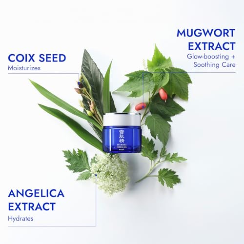 SEKKISEI Herbal Gel, Multi-Purpose 6 in1 benefits Hydrating Gel Moisturizer & Mask, 2.8 Ounce