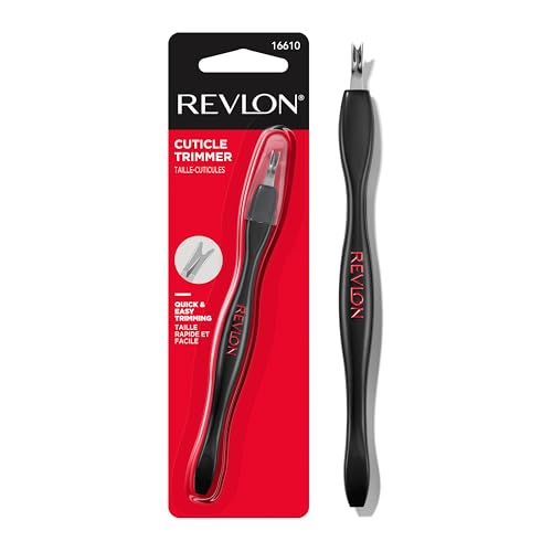 Revlon Cuticle Trimmer With Cap, High Precision V-Tip and Comfortable Grip for Gentle and Easy Trimming, 1 Count