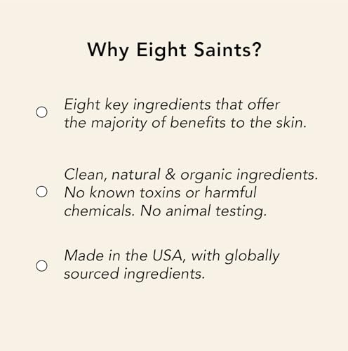 Eight Saints Firm Intentions Anti Aging Neck Cream, Natural & Organic, For Firming Skin and Reducing Wrinkles, 2 Ounces