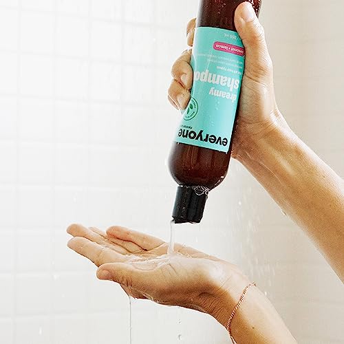 Everyone Hair Care Dreamy Shampoo - Coconut + Lemon, 12 fl oz Bottle, Gentle Cleansing & Moisturizing Hair Shampoo, Sulfate Free & Paraben Free