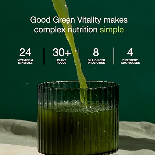 Nuzest Greens Powder Good Green Vitality – Vitamins, Minerals & Superfoods – Vegan Multivitamin Supplement 10g (Pack of 5)