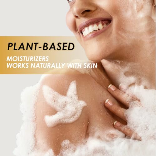 KUSTIE Jasmine Body Wash, Moisturizing Shower Gel with Real Jasmine Petals, Botanical Oils & Niacinamide, Rich Lather, Luxury Shower Gel for Women & Men, Long-Lasting Natural Fragrance, 24.3 oz