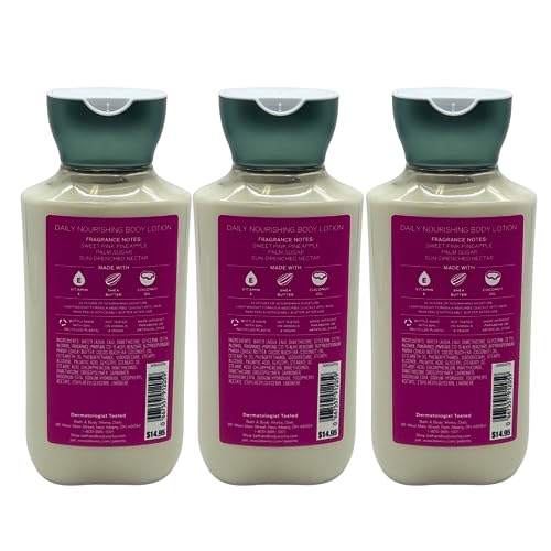 Bath & Body Works Pink Pineapple Sunrise Body Lotion 8oz - Lot of 3