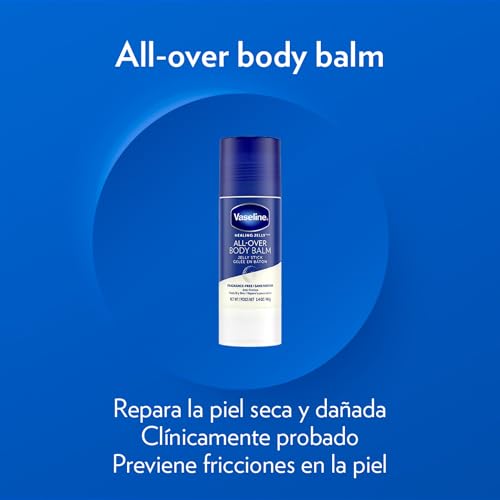 Vaseline Body Balm Stick For Dry Skin Relief Unscented Targeted Healing for Hard-to-Reach Spots 1.4 oz