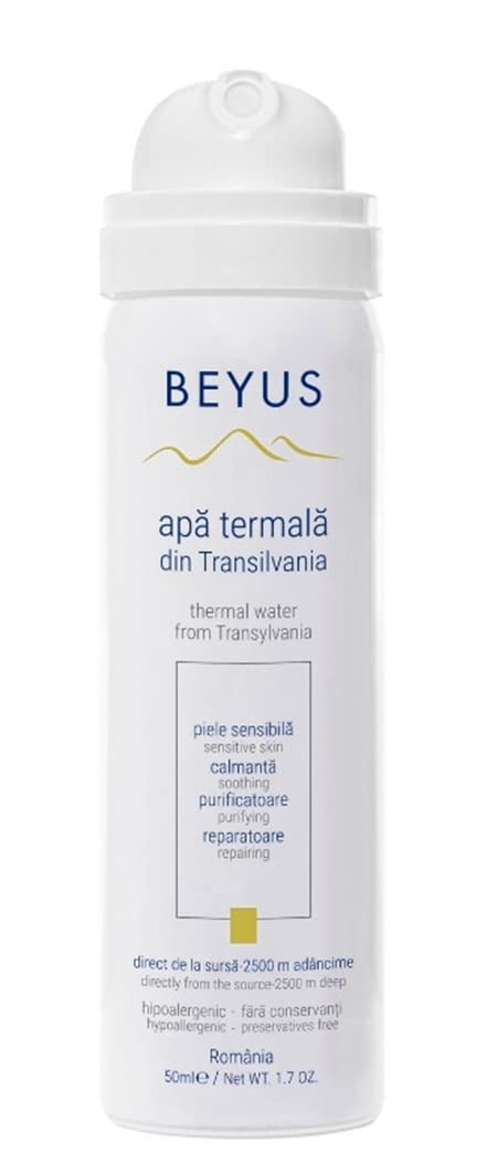 Beyus Transylvania Thermal Water|No contact with propellant no contact with the outside environment|Hydrating Soothing Calming|Senzitve Skin Skin Irritations Blemishes