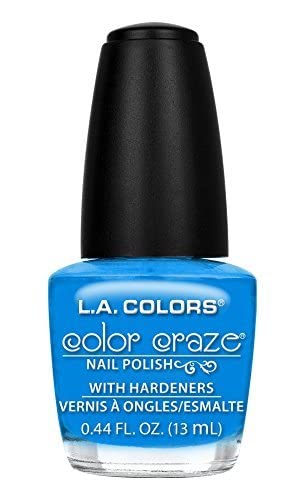 L.A. Colors Color Craze Aquatic Nail Polish with Hardeners, 0.44 fl oz