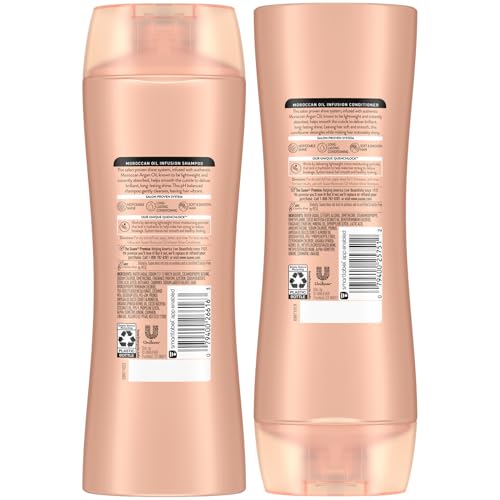Suave Moroccan Oil Infusion Shampoo & Conditioner Set - Argan Oil for Damaged, Dry Hair, Shine & Healthy Locks, 12.6 Oz (2 Pieces)
