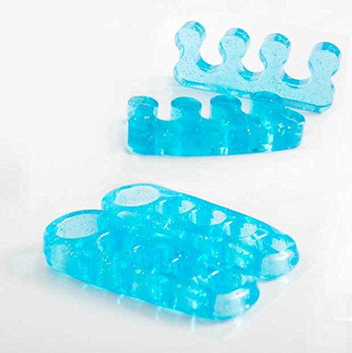DR. JK- ToePal Gel Toe Separator, 2 Pairs, Toe Spacers, Toe Straightener, Hammer Toe Straightener, Toe Spreader, Toe Stretcher, Toe Corrector for Women and Men, Bunion Corrector