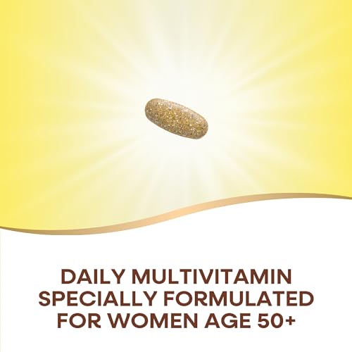 Nature’s Way Alive! Women’s 50+ Ultra Potency Complete Multivitamin, High Potency Formula, Promotes Healthy Heart, Brain, Bones*, with Methylated B12, Gluten-Free, 60 Tablets (Packaging May Vary)
