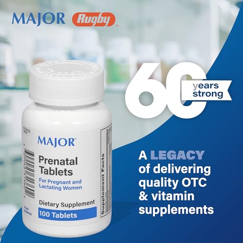 Major Prenatal Tablets for Pregnant and Lactating Women - Dietary Supplement - 100 Tablets