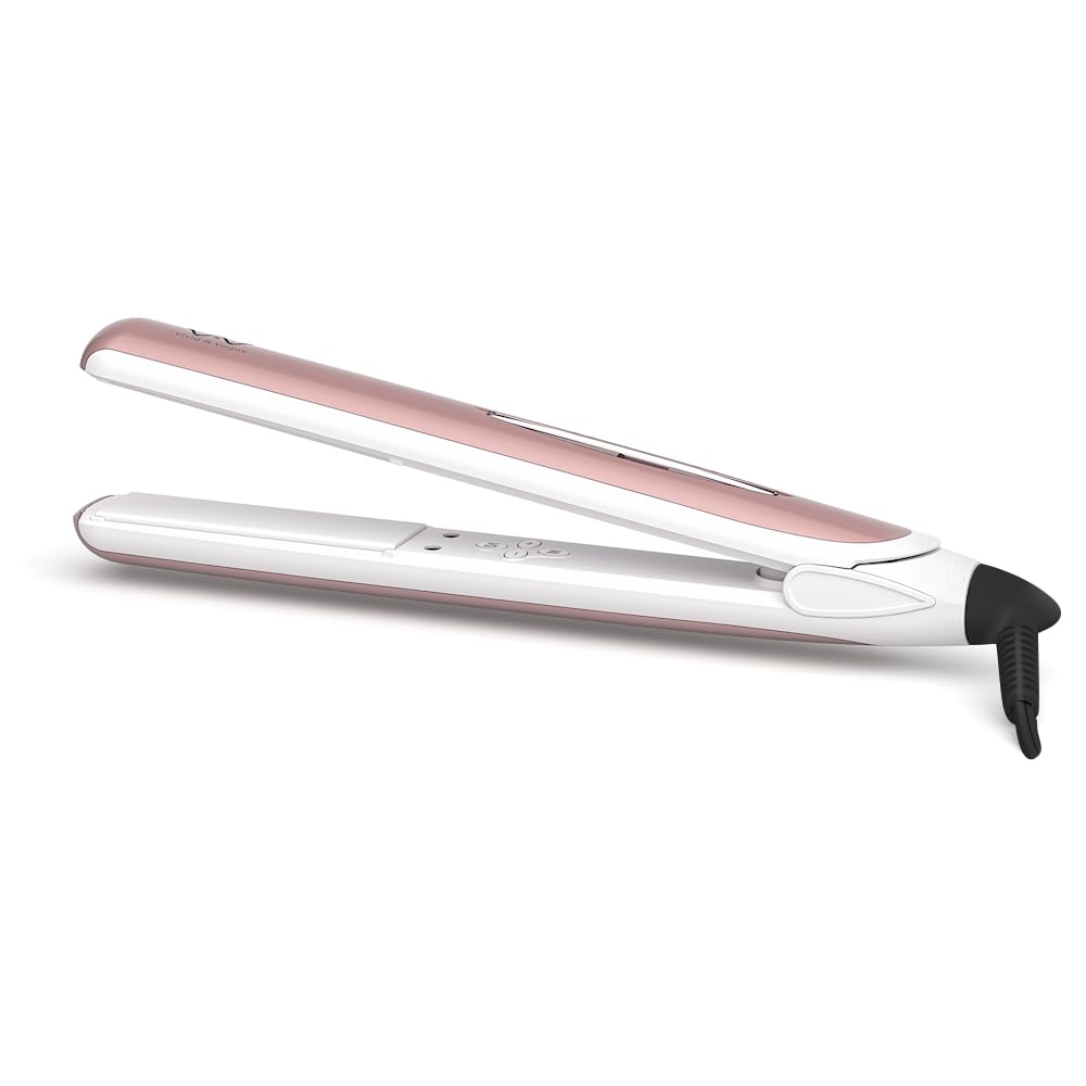 Vav Hair Straighter 1in. Floating Ceramic Plates Hair Flat Iron Constant Temp 410 F