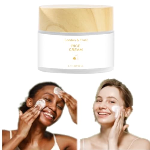 Generic Premium Rice Cream For Face A luxurious Daily Moisturizer That Helps Diminish Visible Signs Of Aging For A Youthful, Healthy Complexation. London & Frost, White