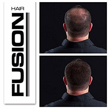 0.43 oz, Brown : HAIR FUSION - 100% Real Human Hair Fibers - Conceal bald and thinning hair - Root touch up - Volumizer - Unisex (0.43 oz, Brown)