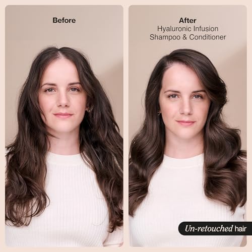 Suave Hydrating Shampoo and Conditioner Set, Hyaluronic Infusion – Moisturizing Hair Products for Dry, Damaged Hair Repair, 12.6 Oz Ea