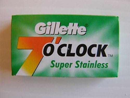 7 O'clock Super Stainless Double Edge Safety Razor Blades , 5 Count (Pack of 20)