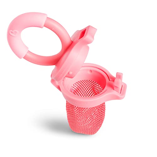 Munchkin Baby Feeder for Fresh Food and Fruit, 2 Pack, Coral/Purple