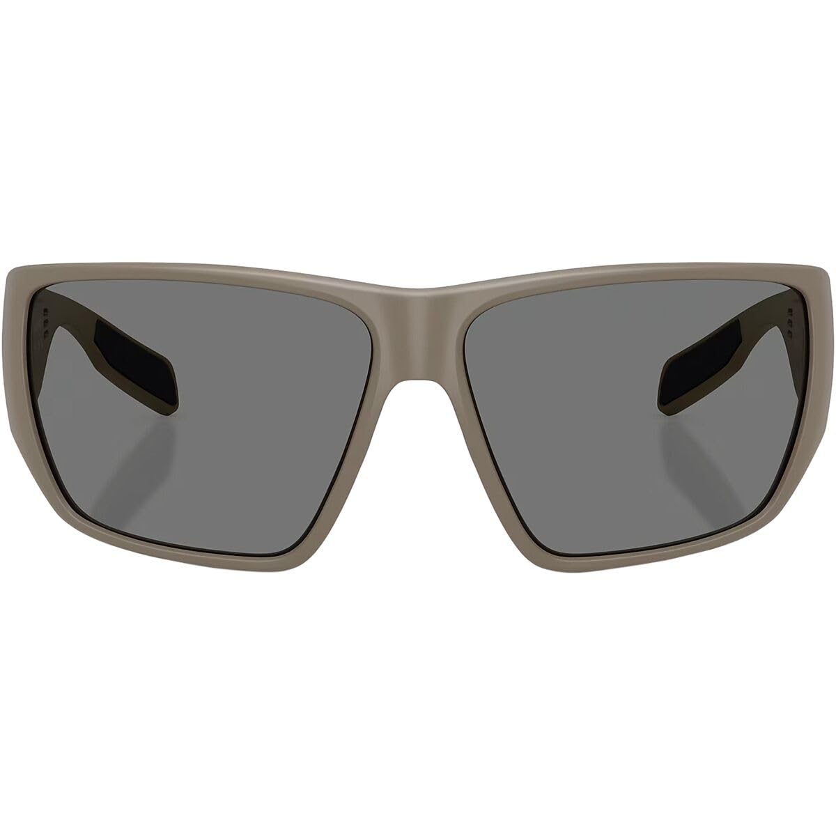 Native Eyewear Men's XD9047 Sightcaster II Rectangular Sunglasses, Matte Desert Tan/Grey Polarized, 64 mm