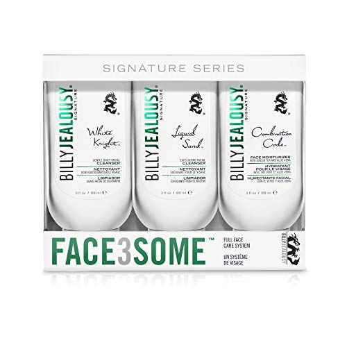 Billy Jealousy Face3Some Kit: Face Moisturizer 88ml + Exfoliating Facial Cleanser 88ml + Gentle Daily Facial Cleanser 88ml 3pcs