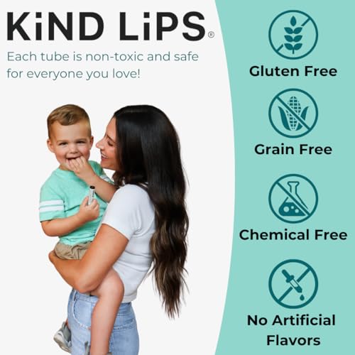Organic Lip Balm Variety 5 Pack - Moisturizing, Natural, Cruelty-Free for Dry Lips