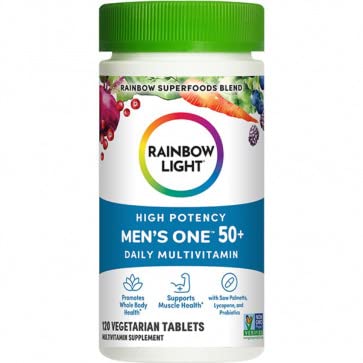 Rainbow Light Men's 50 Plus Multivitamin 120 Count, 120 CT