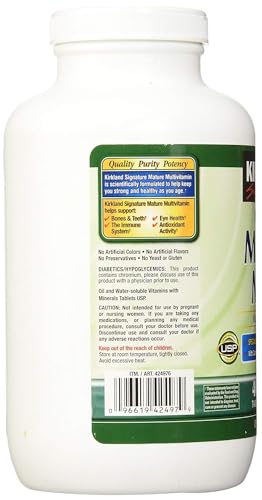 Kirkland Signature Adult 50+ Multi Vitamins & Minerals, 400 Tablets (2 Pack)