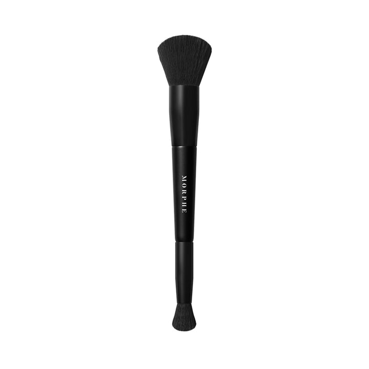 Morphe M101 Lightform Dual-Ended Complexion Brush - 2-in-1 Concealer & Foundation Brush - Smaller Side Blends Hard-to-Reach Areas - Made with Cutting-Edge Synthetic Bristles (1 Count)