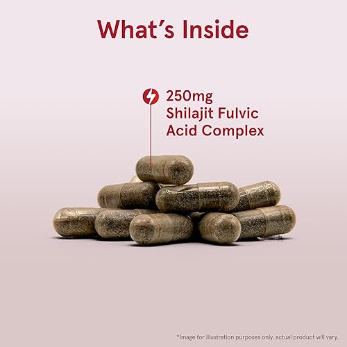 Jarrow Formulas Shilajit 250 mg, Dietary Supplement, Shilajit Acid Complex for Cellular Energy Production, 60 Veggie Capsules, 60 Day Supply (Pack of 12)