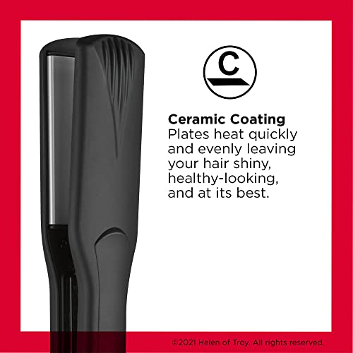 Revlon Smooth and Straight Ceramic Flat Iron | Fast Results, Smooth Styles,1.5 Inch (Pack of 1)