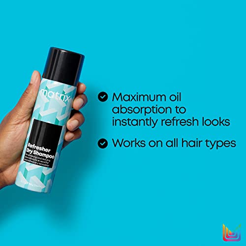 Matrix Styling Dry Shampoo | Absorbs Oil & Refreshes Hair | Provides Long Lasting Style | For All Hair Types | Silicone, Sulfate, & Talc Free | 3.1 Oz