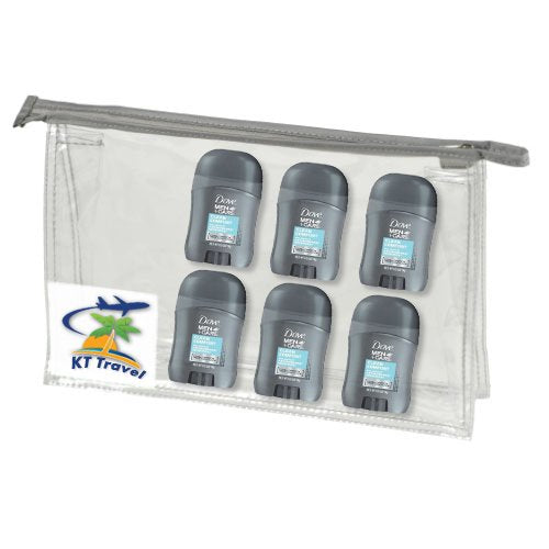 KT Travel Dove Men Care Clean Comfort Deodorant Travel Size 0.5 Ounce (Pack Of 6)