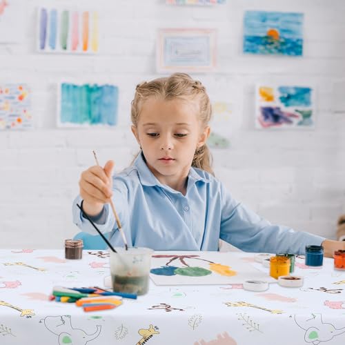 Baby Splat Floor Mat for Under High Chair/Arts/Crafts by CLCROBD, 51 Waterproof Anti-Slip Food Splash Spill Mess Mat, Washable Floor Protector Mat and Table Cloth