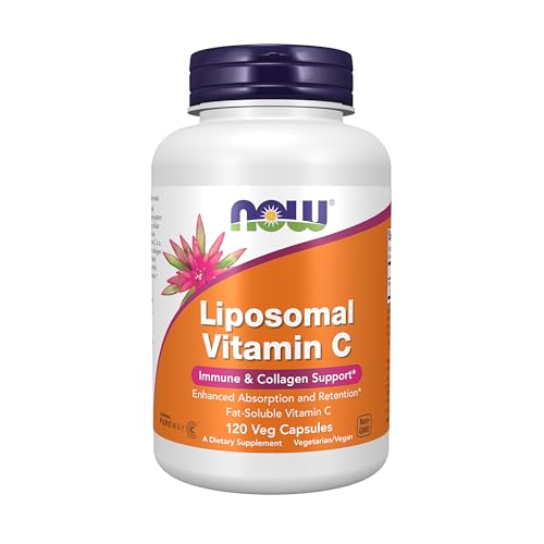 NOW Supplements, Liposomal Vitamin C, Immune & Collagen Support, 120 Veg Capsules