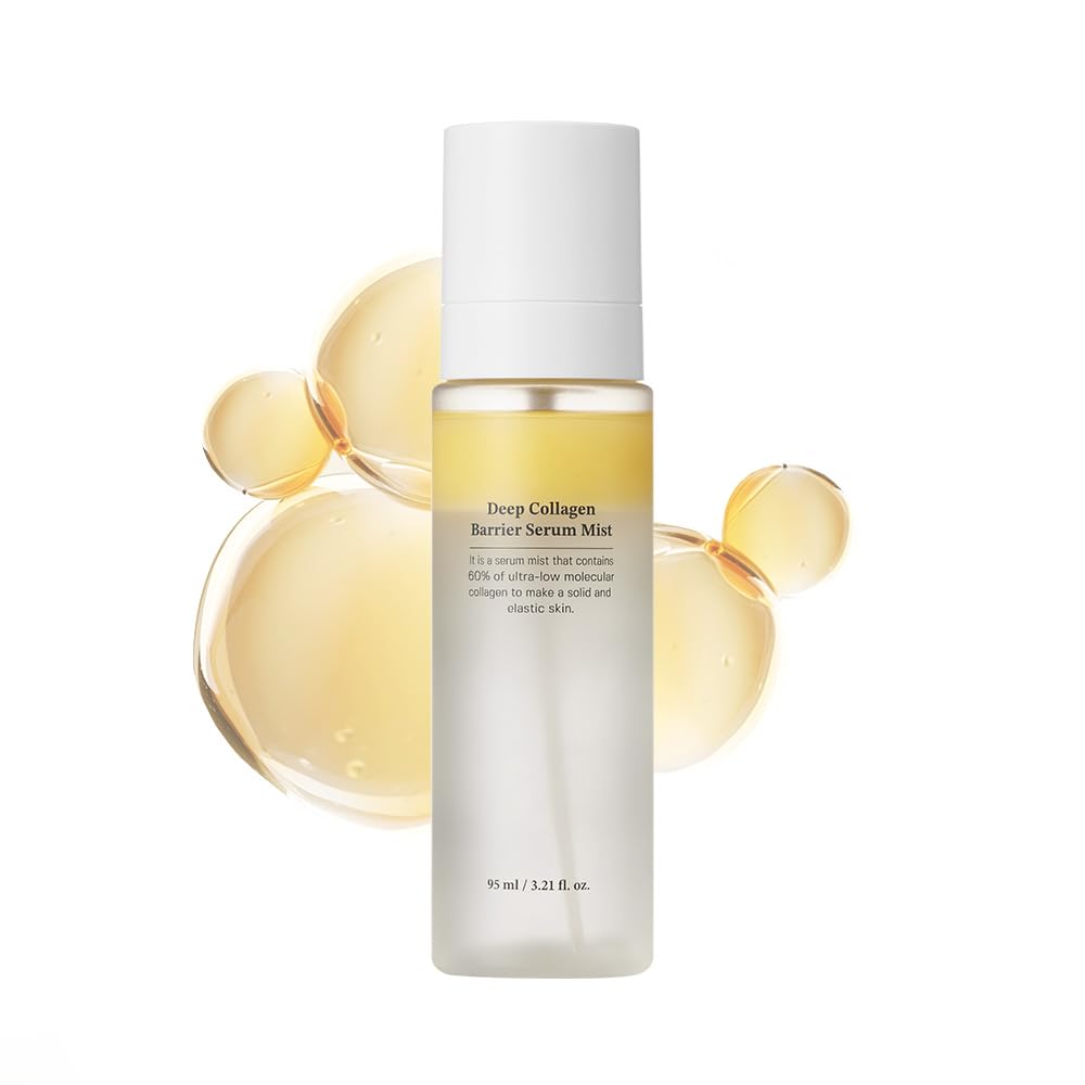 SUNGBOON EDITOR Deep Collagen Barrier Serum Mist | 60% Collagen for Firm, Radiant Skin | Vitamin C and Collagen Peptides | Face Mist Hydrating Spray | Glass Skin Korean Skincare | 3.21 fl.oz.