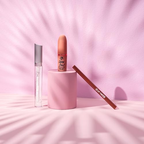 W7 Lippy Essentials - 3 Piece Set - Lipstick, Lip Liner & Gloss - Nude