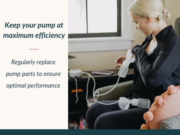 Ameda HygieniKit Spare Parts Kit for Breast Pump | 4 Valves, 2 Silicone Tubing, 2 Silicone Diaphragms, 2 Adapter Caps, 1 Tubing Adapter | Compatible with Ameda HygieniKit Milk Collection Systems…