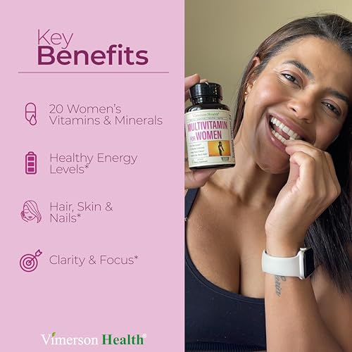 Multivitamin for Women - Daily Womens Multivitamin & Multimineral with Vitamin A, C, D, E, B12, Zinc and More Vitamins for Women - Womens Vitamins for Energy, Focus, and Womens Health. 60 Capsules