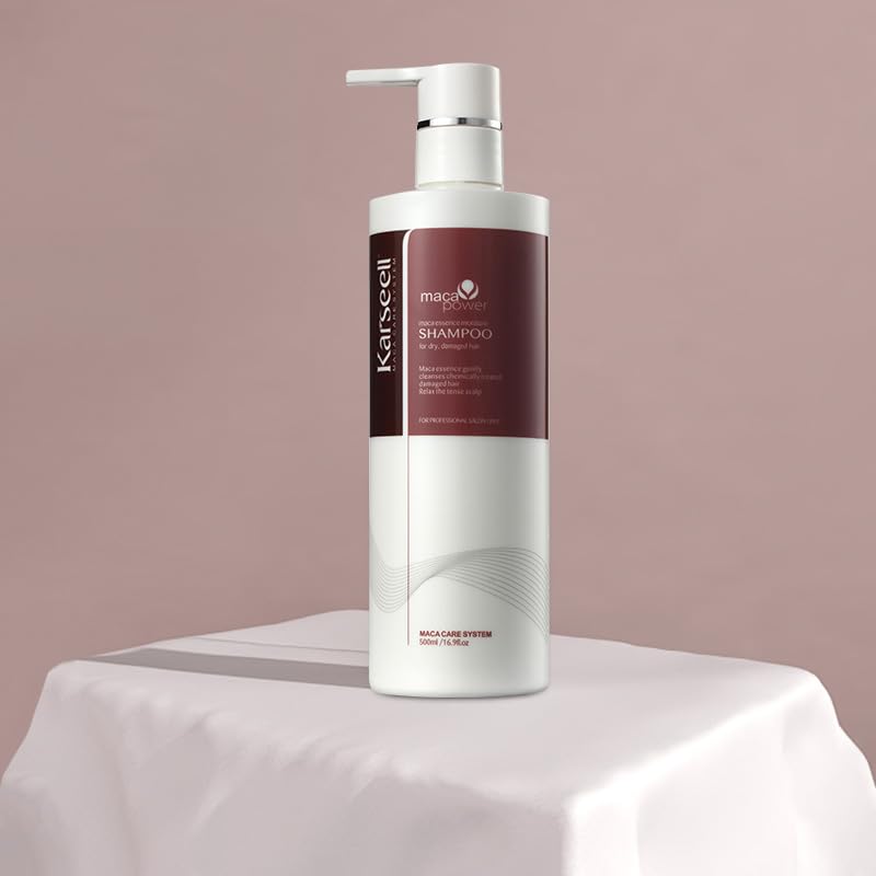 Karseell Shampoo Argan Oil Herbal Extract Moisturizing Deep Repair Conditioning Sulfate Free Shampoo for Dry and Damaged Hair 16.9Oz 500ml