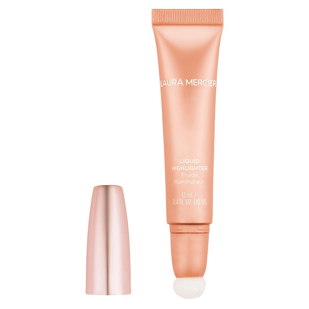 Laura Mercier RoseGlow Liquid Highlighter, Rosy Highlighting Liquid, Radiant, Luminous & Soft Focus Finish, Unique Pearl Blend For All Skin Tones, Champagne Pink
