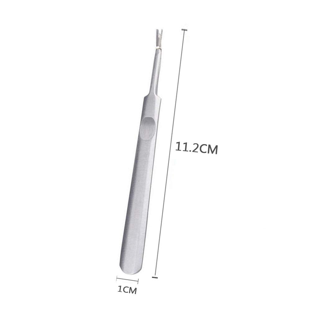 ericotry Professional Stainless Steel Cuticle Pusher Trimmer Hangnails Nails Cleaner Scissors Remover Nipper Clipper/Nail Art Manicure Tool For Adult