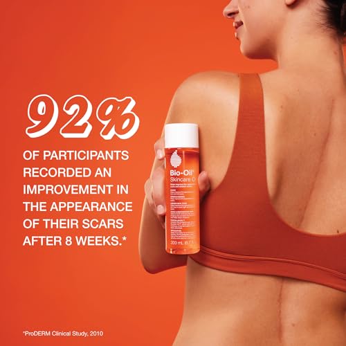 Bio-Oil Skincare Body Oil Serum for Scars and Stretch Marks, Face and Body Moisturizer with Vitamin E & A for Sensitive Dry Skin, Dermatologist Recommended, Travel Size, .85 oz, Pack of 3