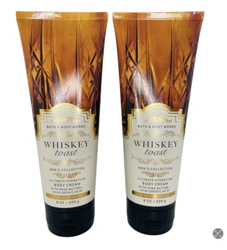 Bath & Body Works Whiskey Toast Ultimate Hydration Body Cream 8 Ounces Pack of 2