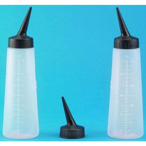 Slant Tip Applicator Bottle 8 oz., hair color, hair applicator, hair chemicals, hair dye, apply application fast, helps with applying hair color, easy to use, salon, stylist, plastic