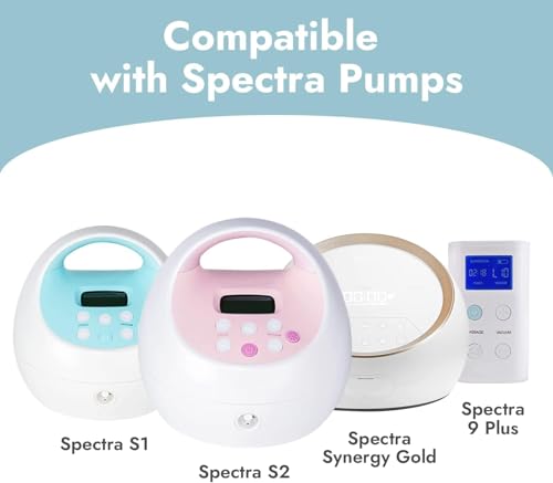 [12-Count] Papablic Pump Parts Compatible with Spectra S1, S2 and 9 Plus, Incl 8-Count Duckbill Valves for Spectra and Medela Pump in Style, 4-Count Silicone Membrane for Spectra Backflow Protector