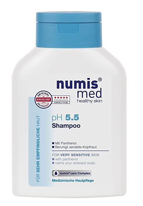 Numis Med pH5.5 Daily Gentle Cleanser for Sensitive, Dry Scalp - Moisturizing, Soothing and Restoring Natural Balance