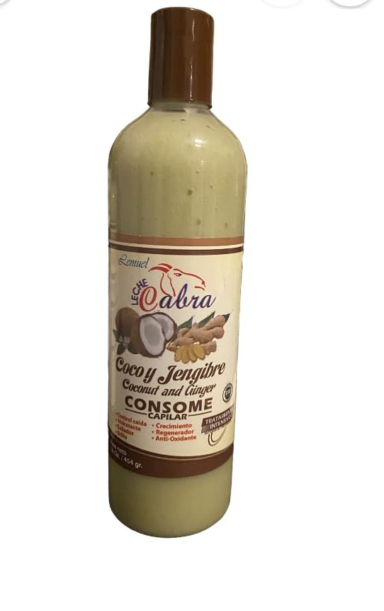 Lemue cabra coco y jengibre coco y jengibre consome capilar 16 oz