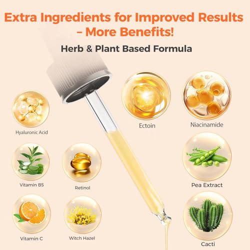 Retinol Serum for Face 2.5%, B5 Resurfacing Retinol Serum with Vitamin C, Vitamin E, Hyaluronic Acid, Niacinamide, Serum for Anti-Aging, Wrinkle Smoothing, Dark Spot Corrector, Brighten Dullness